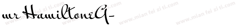 mr HamiltoneG字体转换
